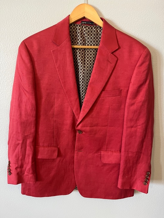 Ralph Lauren Other - Ralph Lauren Blue Label Red Linen Sport Coat - Single-Breasted Blazer